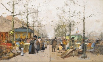 ブロカント ウジェーヌ ガリアン パリジャン Oil Paintings